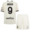 Officiële Voetbalshirt + Korte Broek AC Milan Olivier Giroud 9 Vierde 2023-24 Witte - Kids